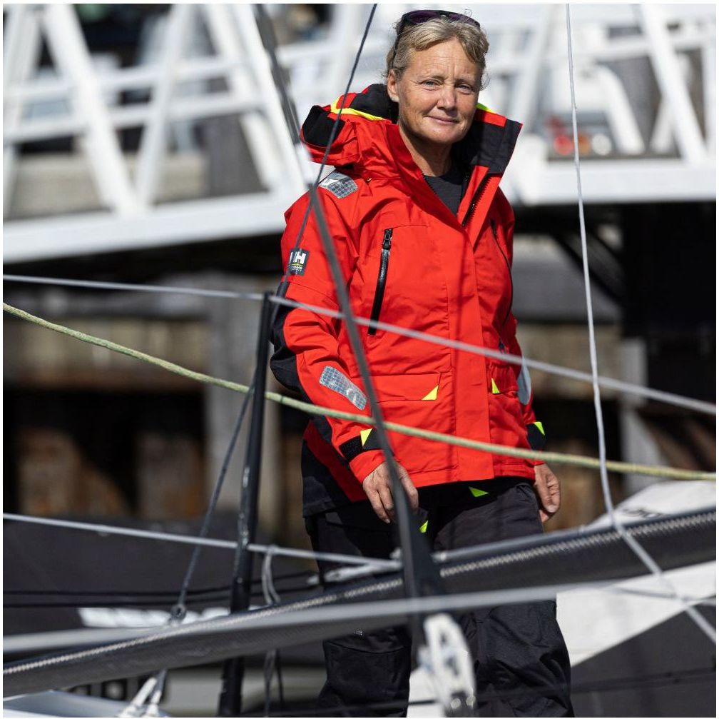 2026 Helly Hansen Mujer Skagen Chaqueta Y Pantalón Náuticos Offshore 3425634257 - Ébano / Alert Red